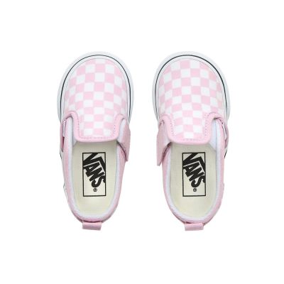 Vans Checkerboard Slip-On V - Çocuk Slip-On Ayakkabı (Beyaz)